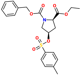 MC095028 (2R,4R)-4-TsO-1-Cbz-pyrrolidine-2-ethyl carboxylate (图片) MC095028 (2R,4R)-4-TsO-1-Cbz-pyrrolidine-2-ethyl carboxylate